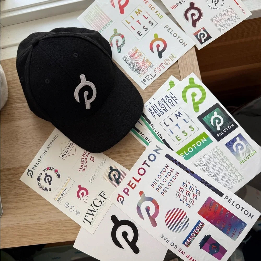 Peloton Baseball Cap & Stickers - Picture 2 of 6
